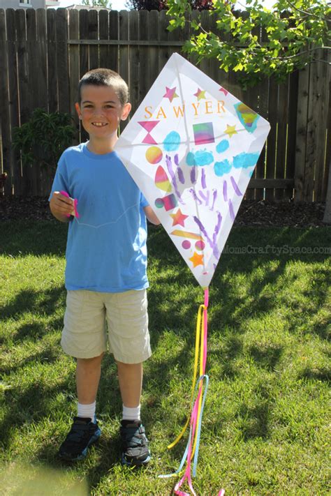 Kids Craft Diy Paper Kite Happiness Is Homemade