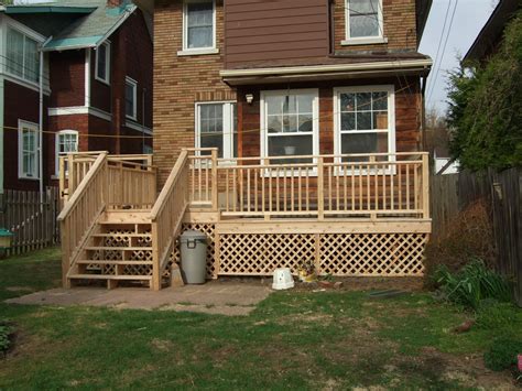 Cedar Deck With Lattice Skirting Supplied And Installed By Lanark