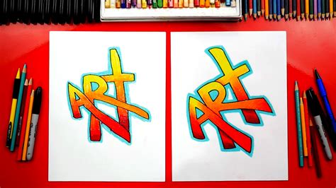 Graffiti is characteristically made up of written words that are meant to represent a group or community in a covert way and in plain sight. How To Draw The Word Art - Simple Graffiti + Challenge ...