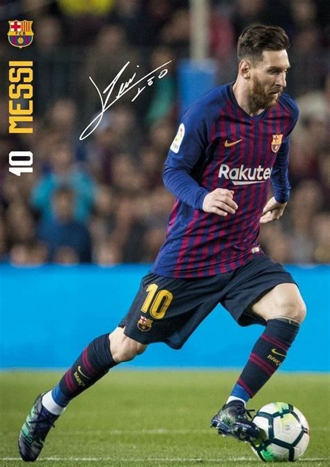 Barcelona Fc Lionel Messi 1 Poster Glossy Paper 200 Gsm Size A1 A2 A3