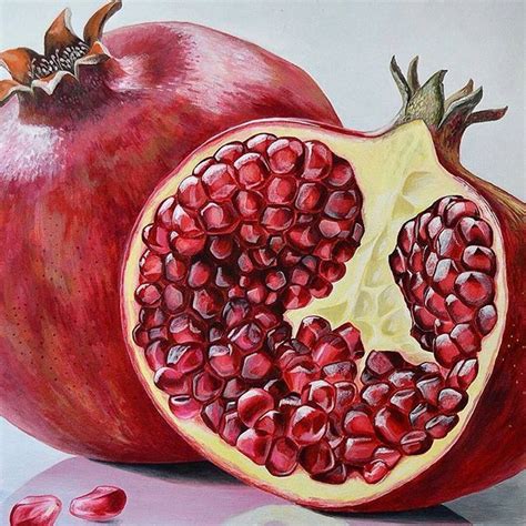 Pomegranate Pomegranate Art Fruit Photography Fruit Painting