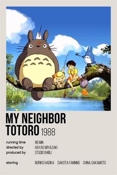 My Neighbor Totoro Studio Ghibli Poster Studio Ghibli Studio Ghibli