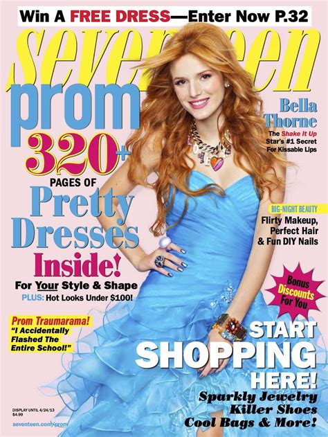 Look Pretty In Every Photo Seventeen Bella Thorne And Magazines