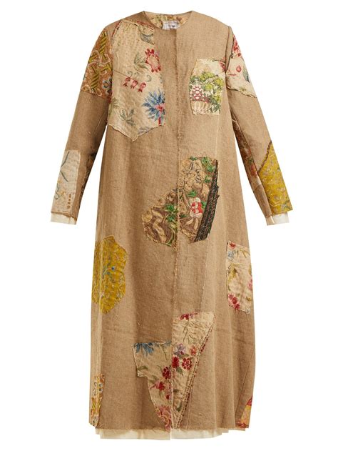 tari-19th-century-print-linen-coat-by-walid-matchesfashion-com-us-เสื้อผ้า-diy,-เสื้อผ้า