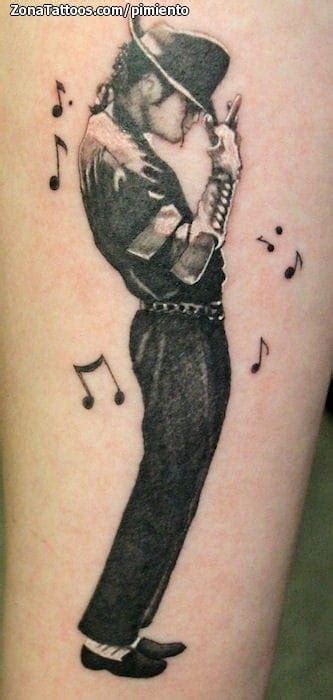 Tattoo Of Michael Jackson People Musical Notes
