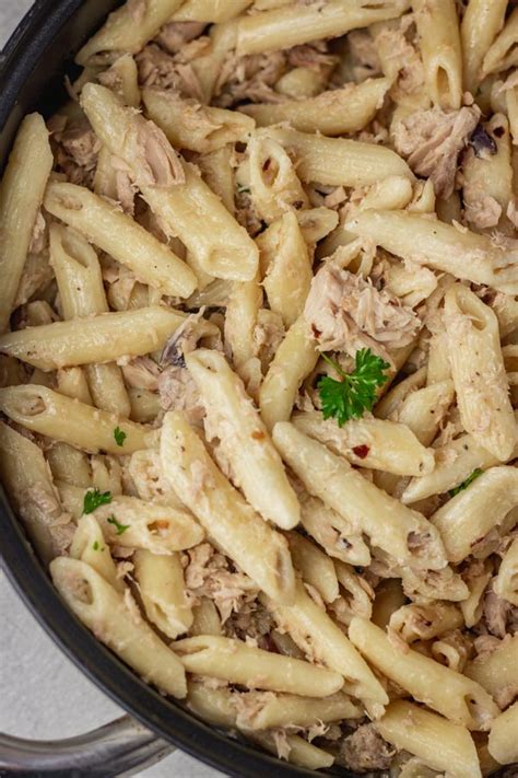 You can combine tuna with tomatoes, salad greens, cooked green beans. Canned Tuna Pasta Recipe - The Dinner Bite