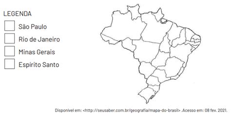 Blog De Geografia Quest O Pet Observe O Mapa Do Brasil Pinte O