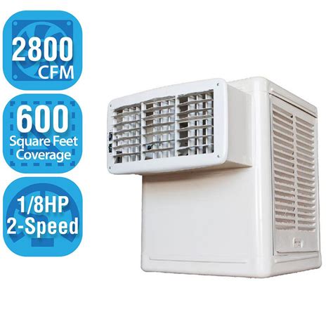 Hessaire 2800 Cfm 2 Speed Window Evaporative Cooler Swamp Cooler For