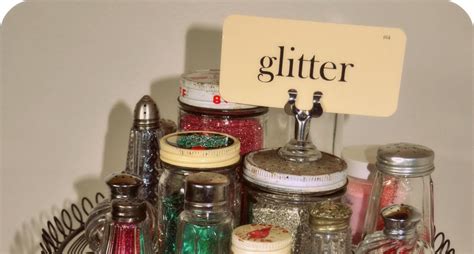 Creative Glitter Storage From Ribbon Glitter And Glue Little Birdie