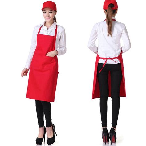 Colorful Cooking Apron Thicken Cotton Sleeveless Chef Clothes Bib Anti Wear Kitchen Salon Bake