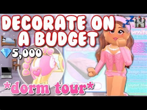 How To Decorate Your Dorm On A Budget Royale High Dorm Tour Youtube