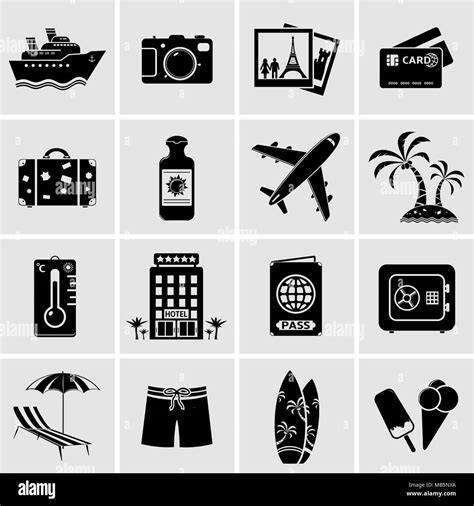Travel Icons Vector Illustration Stock Vector Image And Art Alamy