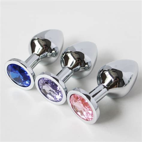 High Quality Anal Plug L Size 10 Colors Large Butt Plug Toys Anal Insert Stainless Steel Metal