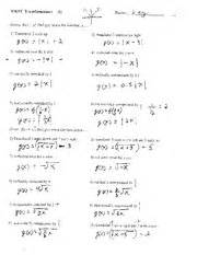 Solving systems of linear equations. 29 Kuta Software Infinite Geometry All Transformations ...