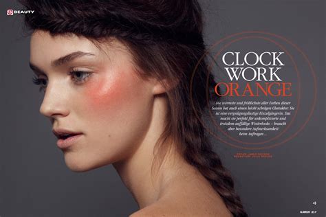Heavy Apricot Blush Editorial Makeup Beauty Shoot Beauty
