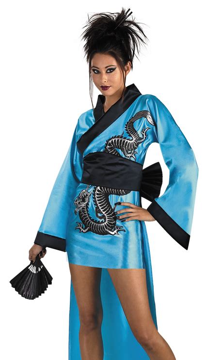 Adult Asian Costume Japanese Sexy Geisha Girl Dress Ebay