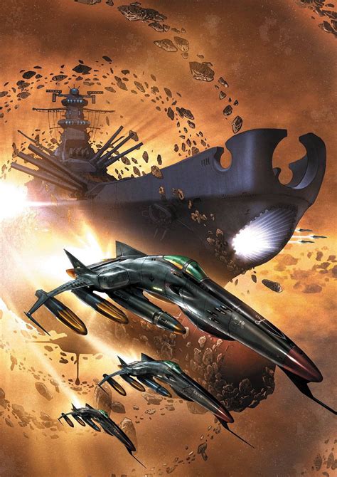 Pin By Isaac Shans On Star Blazers Space Battleship Spaceship Art