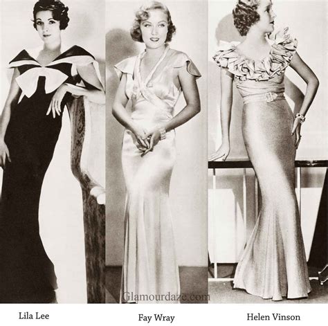1930s fashion hollywood winter frocks 1934 glamour daze