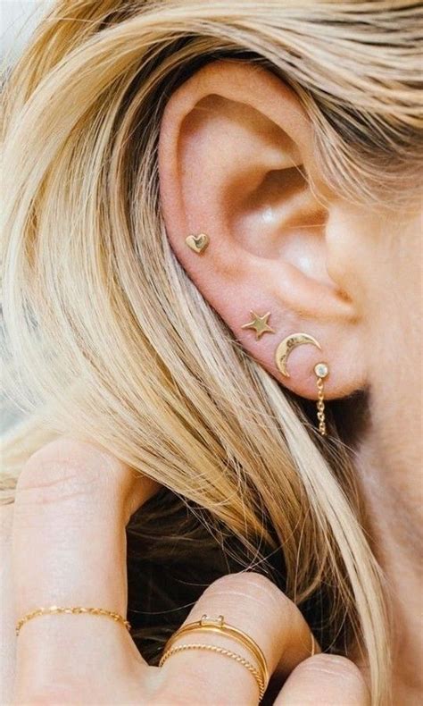 66 best cute and trendy ear piercings for women 2019 с изображениями Серьги гвоздики