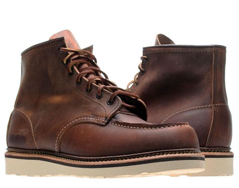 Red Wing Red Wing Heritage Mens Classic 1907 6 Inch Moc Toe Bootcopper Rough And Tough10 D Us
