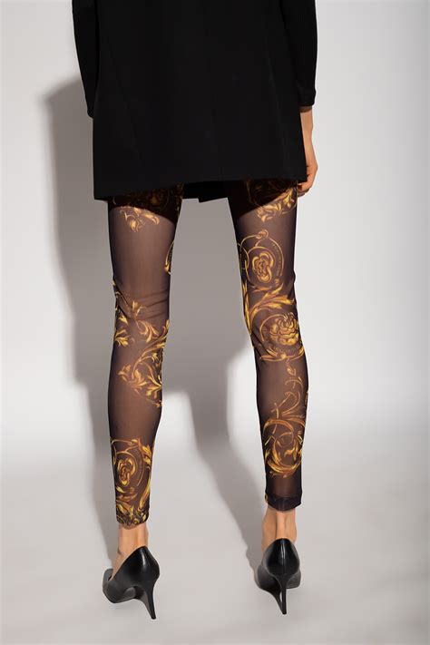 Versace Jeans Couture Semi Sheer Leggings Womens Clothing Vitkac