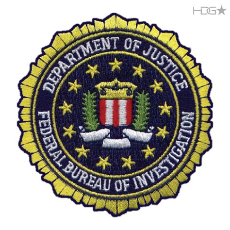 Fbi Federal Bureau Of Investigation Department Of Justice Seal Patch