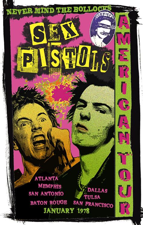 sex pistols american tour poster 1978 etsy punk poster rock band posters tour posters