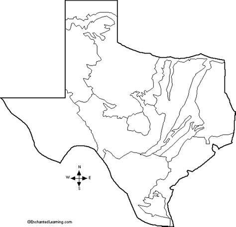 6 Best Texas Map Template Printable For Free At Print