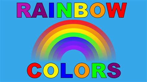 Colors Of The Rainbow For Kindergarteners Seven Colors Of The Rainbow