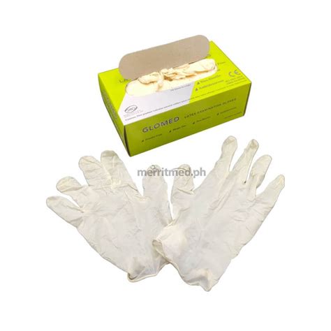 Glomed Latex Examination Gloves Powder Free