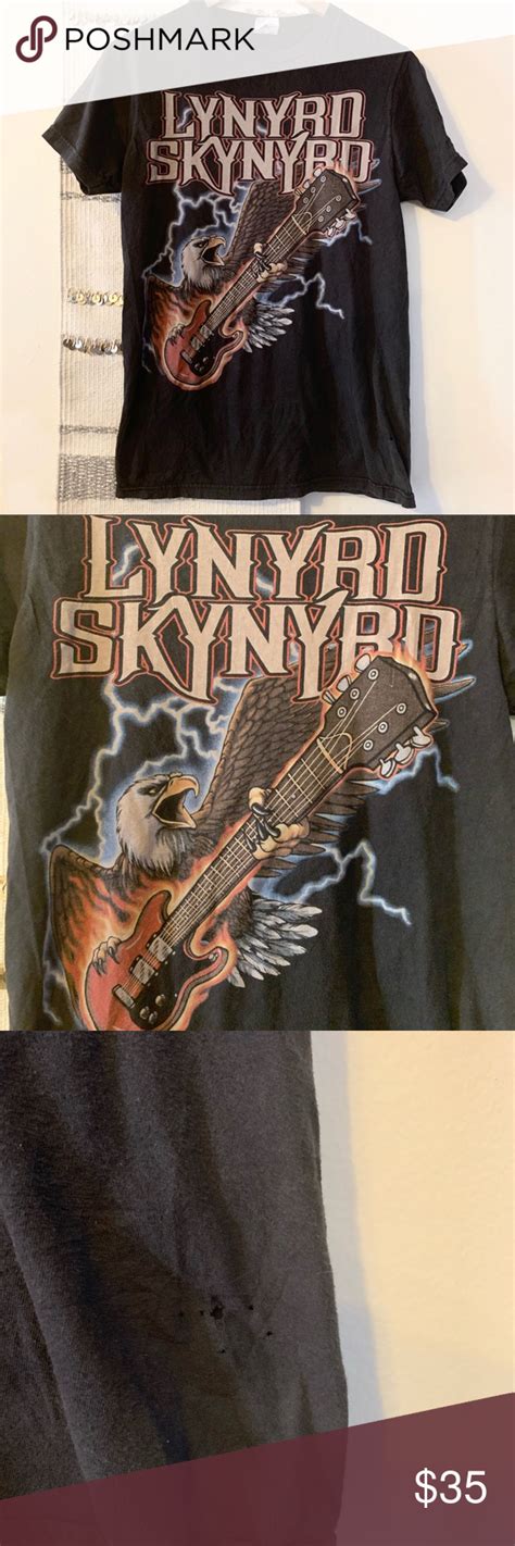 Lynyrd Skynyrd Retro Vintage Band Tee Distressed Vintage Band Tees