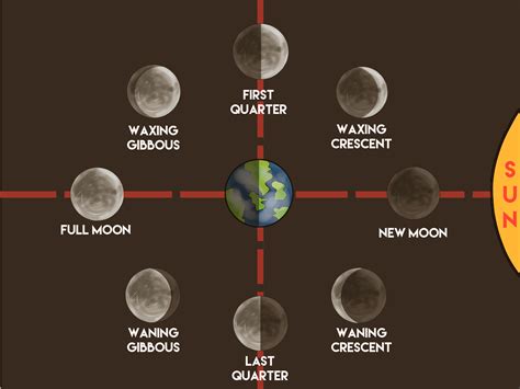 How To Make A Moon Phases Chart 12 Steps With Pictures
