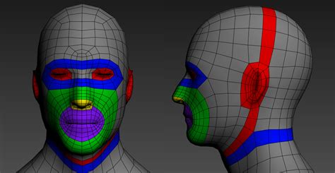 Face Retopology Блендеры