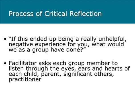 Ppt Critical Reflection And Child Protection Practice Powerpoint