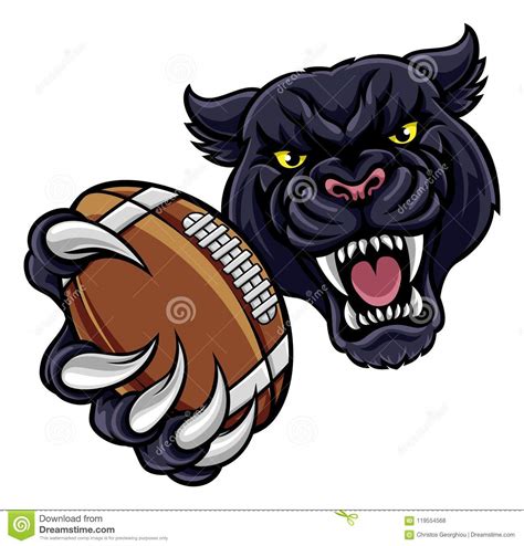 Black Panther Mascot In Set Cartoon Vector 106704593
