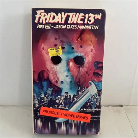 VINTAGE VHS HORROR Movie Friday The Th Part VIII Jason Takes Manhattan PicClick