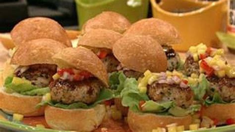 Five Spice Barbequed Turkey Sliders With Mango Relish Recipe