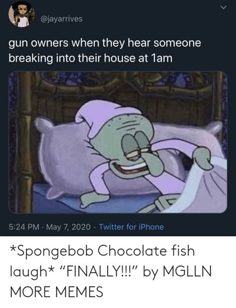 Spongebob Chocolate Fish Laugh Finally By Mglln More Memes Dank Meme On Meme