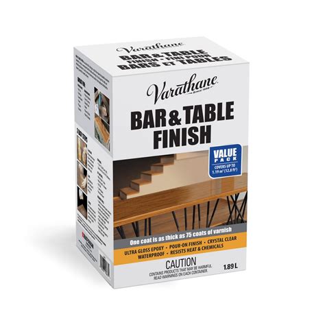 Sponges for application (on hand). Varathane Bar & Table Finish Ultra Thick Pour-On Epoxy In ...