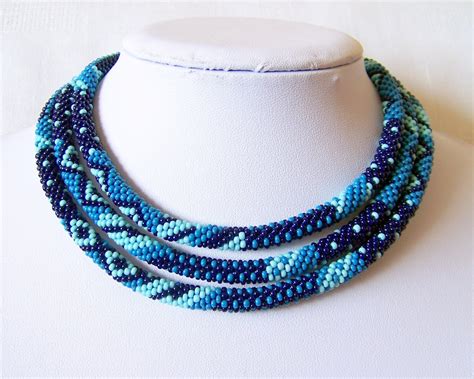 Bead Crochet Kit Bead Crochet Necklace Making Pattern Kit Beaded Rope