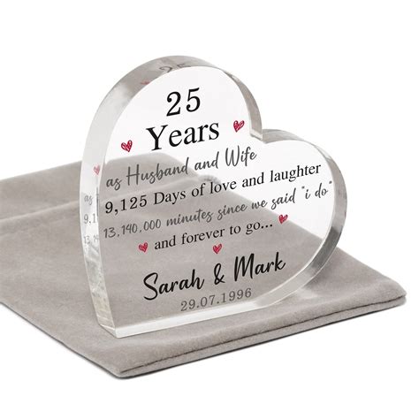 25th Wedding Anniversary T For Couples Husband Wife Parents Mum And