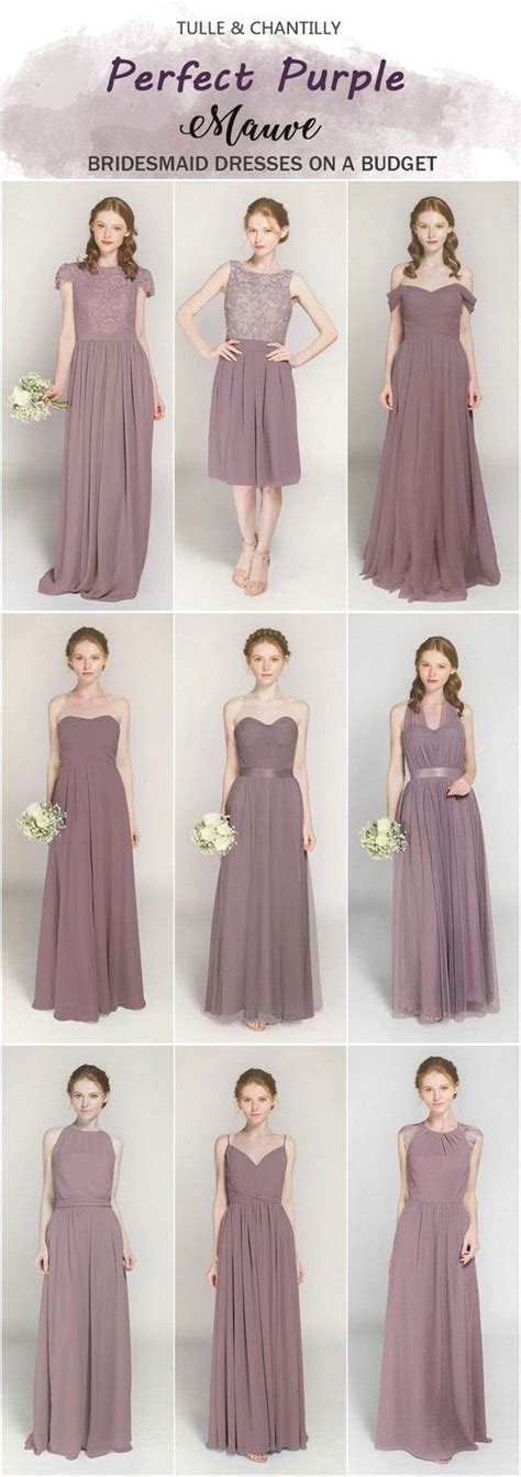 Bridesmaid Dresses Dusty Rose Lavender Bridesmaid Dresses Purple