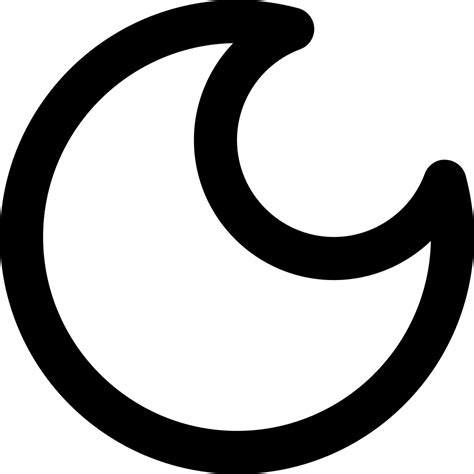 Crescent Moon Phase Symbol Svg Png Icon Free Download