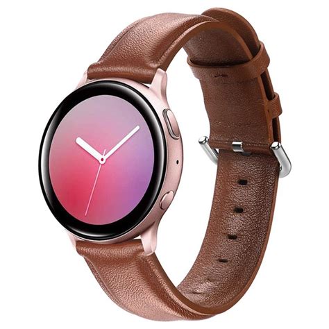 Galaxy watch active2 pairs with smartphones running android 5.0 or higher & ram 1.5gb and above, ios 9.0 and later, and smartphones iphone 5 and newer. Bracelet Samsung Galaxy Watch Active2 en Cuir Véritable - 44mm