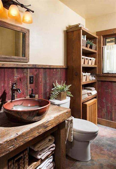 This is why we prefer the more modern styles in the tiny bathroom where keeping colors down to one or two helps a lot. 30 Inspiring Rustic Bathroom Ideas for Cozy Home - Amazing ...
