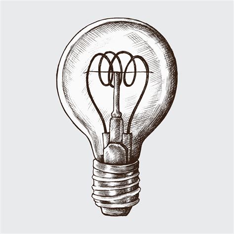 Hand Drawn Light Bulb Illustration Download Free Vectors Clipart