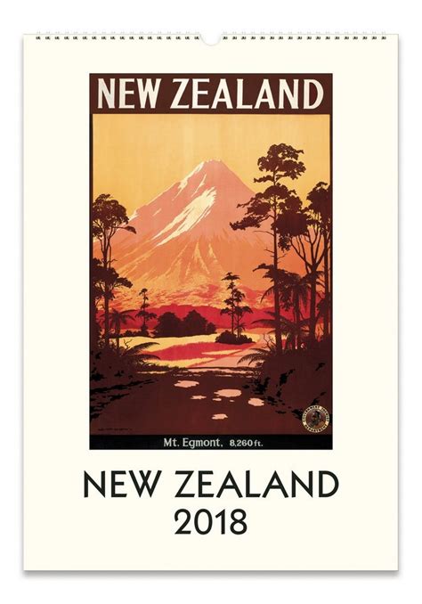 Buy New Zealand 2018 Wall Calendar At Mighty Ape Nz
