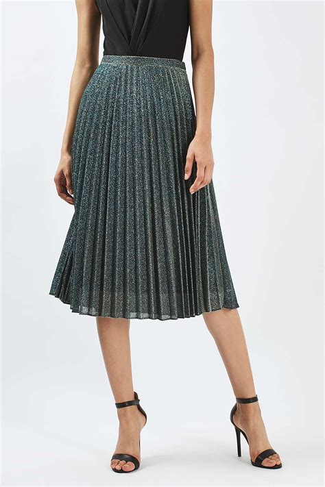 Glitter Pleat Midi Skirt Midi Skirt Pleated Midi Skirt Pleated Outfit