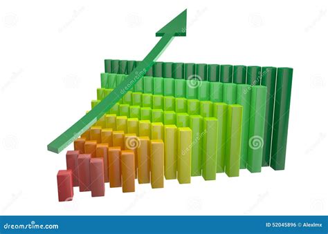 Growth Chart With Arrow 2 Stock Illustration Illustration Of Market 52045896