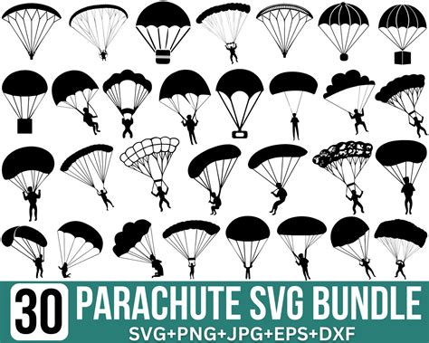 Parachute Svg Bundle Parachute Vector Parachute Clipart Etsy